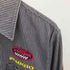 VESPA PIAGGIO 企業 ワッペン ヒッコリーストライプ ワークシャツ メンズ import:M