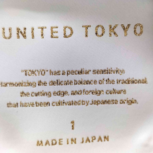 ユナイテッドトウキョウ UNITED TOKYO シルクストライプバンドカラーシャツ メンズ JPN:1