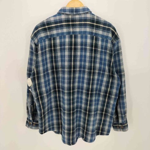 セントジョンズベイ STJOHNS BAY 00S レザータグ フランネル チェックシャツ メンズ import:L