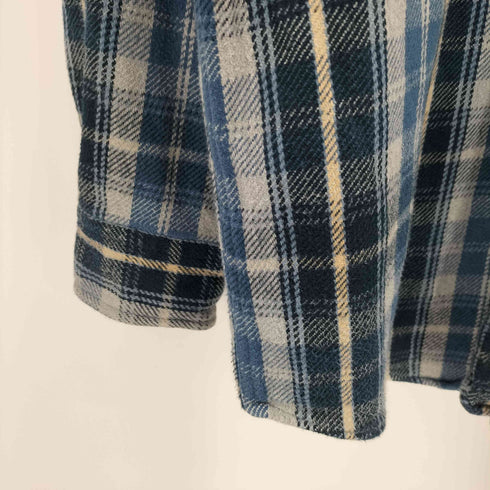セントジョンズベイ STJOHNS BAY 00S レザータグ フランネル チェックシャツ メンズ import:L
