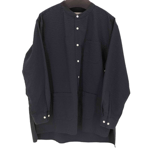 ミロック Milok ポリコットンバンドカラーシャツ メンズ JPN:L