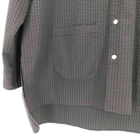 ミロック Milok ポリコットンバンドカラーシャツ メンズ JPN:L