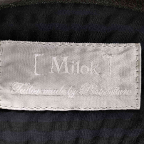 ミロック Milok ポリコットンバンドカラーシャツ メンズ JPN:L