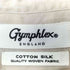 ジムフレックス GYMPHLEX コットンシルクブロード ワイドボタンダウンシャツ メンズ JPN:S