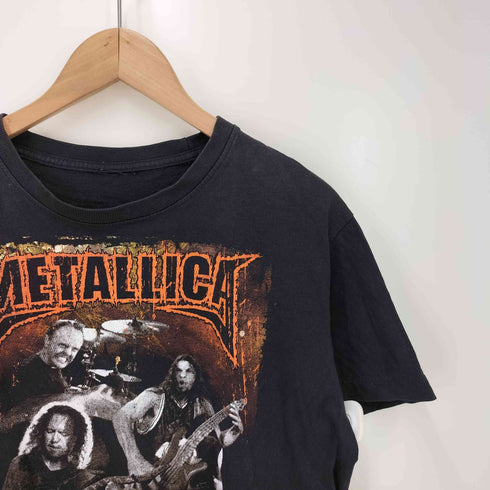 メタリカ フロントプリント バンドtシャツ ギター メンズ