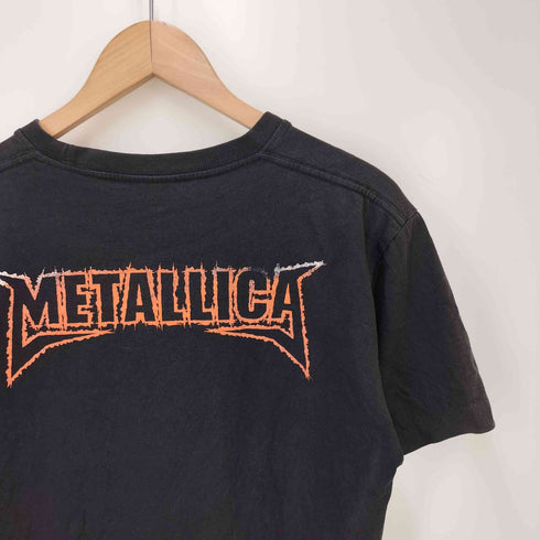 メタリカ フロントプリント バンドtシャツ ギター メンズ