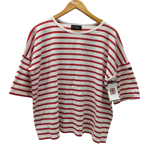 ルミノア Le minor フランス製 ボーダー ワイド クルーネック Tシャツ レディース 1
