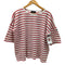 ルミノア Le minor フランス製 ボーダー ワイド クルーネック Tシャツ レディース 1