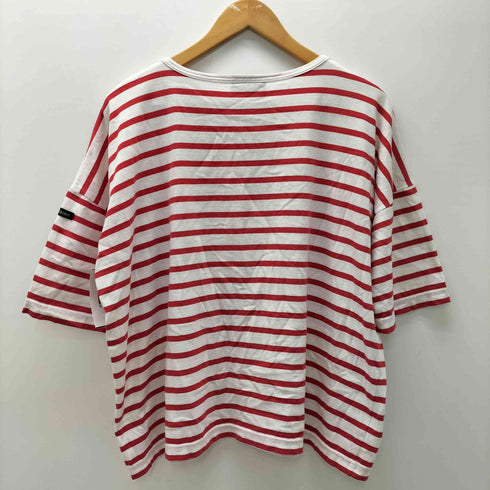ルミノア Le minor フランス製 ボーダー ワイド クルーネック Tシャツ レディース 1