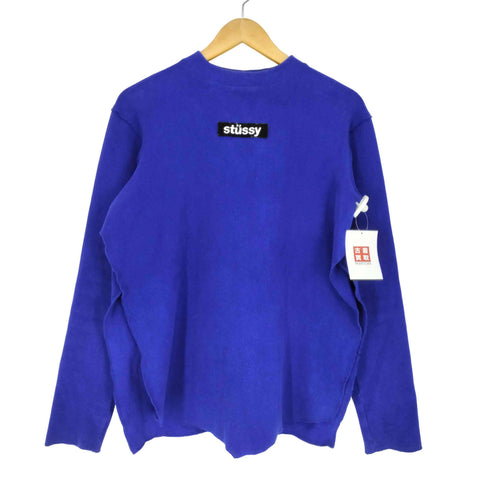 ステューシー Stussy ロゴ刺繍サイドスリットコットンニット レディース M