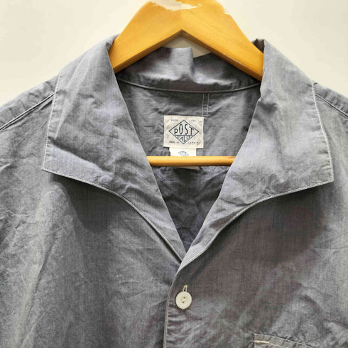 ポストオーバーオールズ POST OVERALLS 25SS Town & Country 2 -feather chambray- シャンブレー S/S ワークシャツ 半袖 メンズ JPN:L