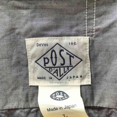 ポストオーバーオールズ POST OVERALLS 25SS Town & Country 2 -feather chambray- シャンブレー S/S ワークシャツ 半袖 メンズ JPN:L