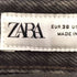 ザラ ZARA TOPSTITCHED CARGO JEANS ブラック カーゴデニム メンズ EUR:36