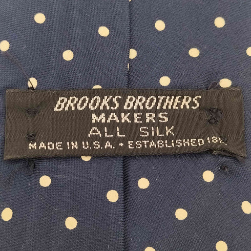 ブルックスブラザーズ BROOKS BROTHERS USA製 ドット シルクネクタイ メンズ