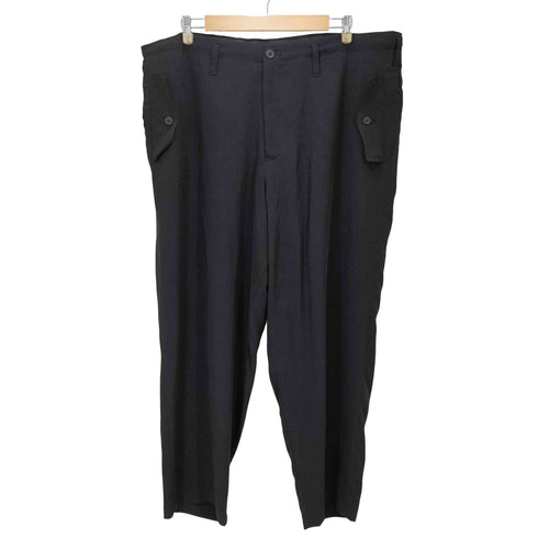 ヨウジヤマモトプールオム Yohji Yamamoto POUR HOMME 24aw TA TUXEDO FLAP SIDE TUCK PANTS TAタキシードパンツ メンズ JPN:2