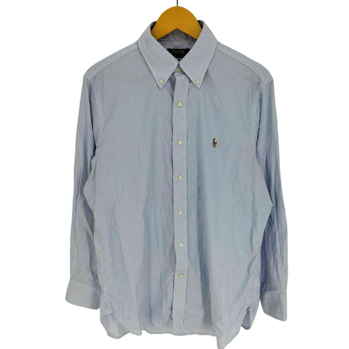 ポロバイラルフローレン Polo by RALPH LAUREN CLASSIC FIT Striped Textured Shirt クラッシックフィット ストライプド テクスチャード シャツ メンズ 15-1/2