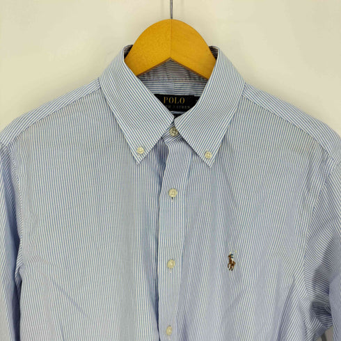 ポロバイラルフローレン Polo by RALPH LAUREN CLASSIC FIT Striped Textured Shirt クラッシックフィット ストライプド テクスチャード シャツ メンズ 15-1/2