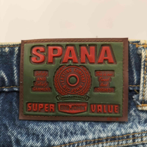 ビッグジョン BIG JOHN SPANA ケミカルウォッシュ ワイドテーパードデニム メンズ US:30-31