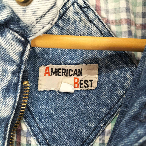AMERICAN BEST ブリーチ加工デニムジャケット メンズ S