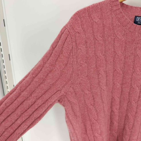 ポロバイラルフローレン Polo by RALPH LAUREN L/S ケーブル編み クルーネック カシミヤ ニット メンズ import:M