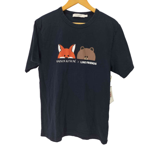 メゾンキツネ MAISON KITSUNE キャラクタープリント クルーネックTシャツ メンズ import:M