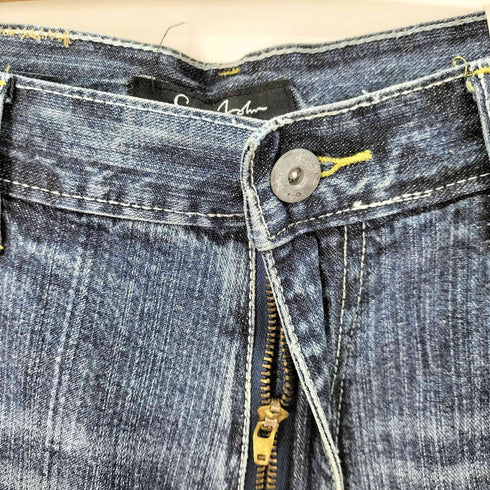 ショーンジョン Sean john ロゴ刺繍 ワイドデニムパンツ hiphop Bboy メンズ US:32-33