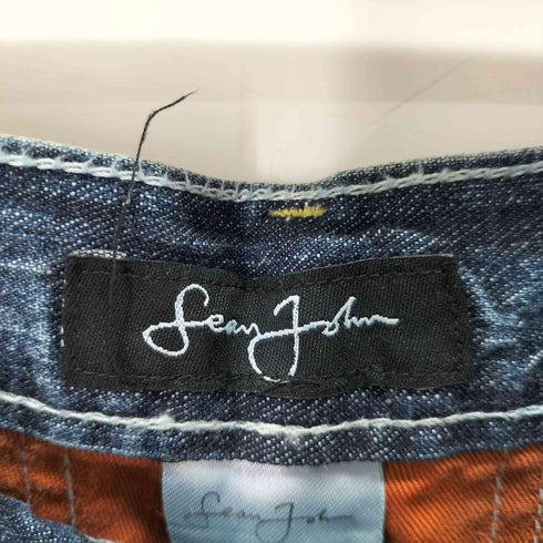 ショーンジョン Sean john ロゴ刺繍 ワイドデニムパンツ hiphop Bboy メンズ US:32-33