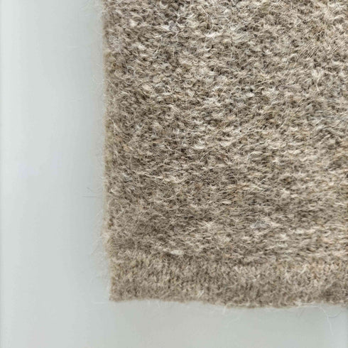 ナチュラルランドリー NATURAL LAUNDRY アルパカ混 ミックスファブリック ローゲージ ニット ベスト レディース JPN:2