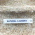 ナチュラルランドリー NATURAL LAUNDRY アルパカ混 ミックスファブリック ローゲージ ニット ベスト レディース JPN:2