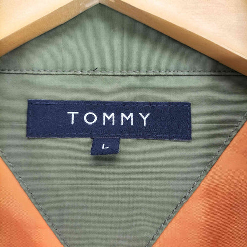 トミー TOMMY ベルトデザインナイロントレンチコート メンズ L