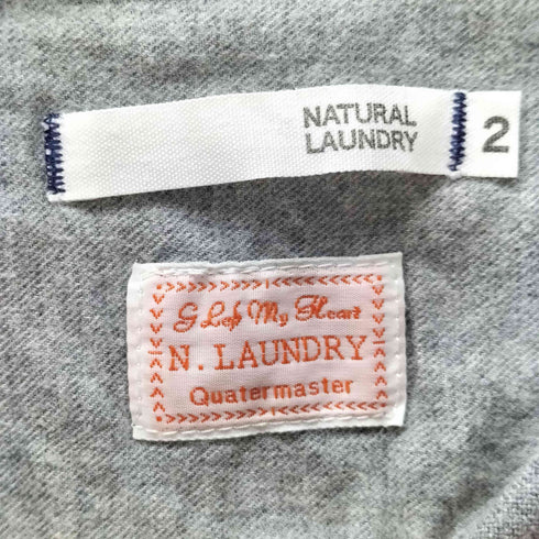 ナチュラルランドリー NATURAL LAUNDRY Quatermaster グラフチェック シャモアクロス L/S シャツ レディース JPN:2