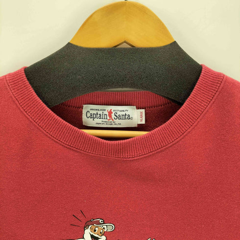 キャプテンサンタ CAPTAIN SANTA プリントクルーネックスウェット メンズ import:XL