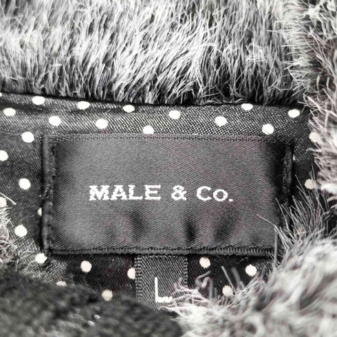 メイルアンドコー MALE & Co. Y2K 襟ファードライバーズニット メンズ L