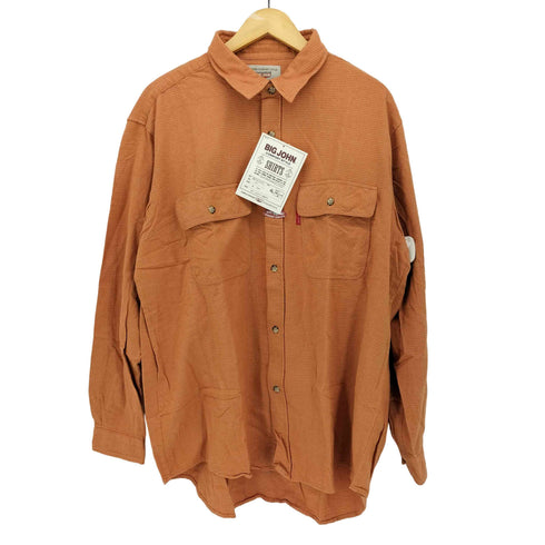 ビッグジョン BIG JOHN L/S フラップポケット ソフト ネルシャツ ビッグサイズ メンズ 4L