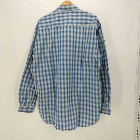 ビッグジョン BIG JOHN L/S オンブレチェック コットンシャツ ビッグサイズ メンズ 3L