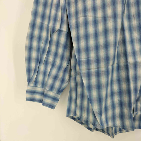 ビッグジョン BIG JOHN L/S オンブレチェック コットンシャツ ビッグサイズ メンズ 3L