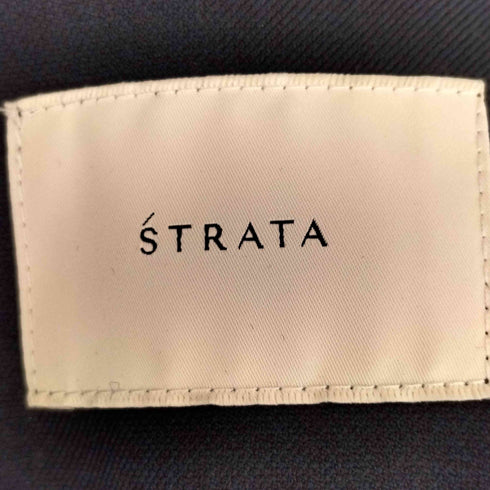 エストラータ STRATA ベルト付きノーカラージャケット レディース ONE SIZE