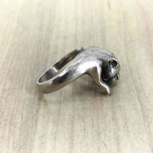 925刻印 豹デザインリング メンズ 12号