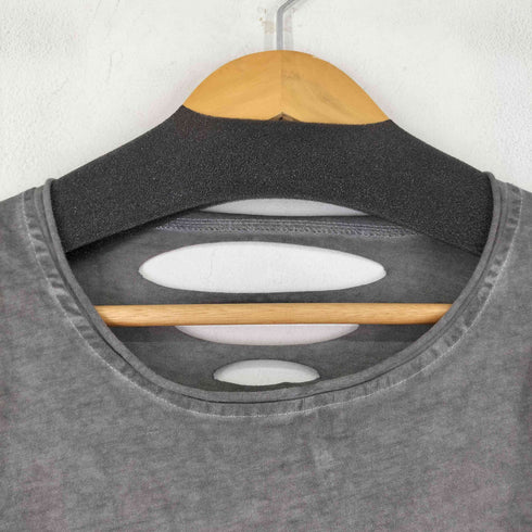 ダメージ加工 クルーネックスTシャツ メンズ L