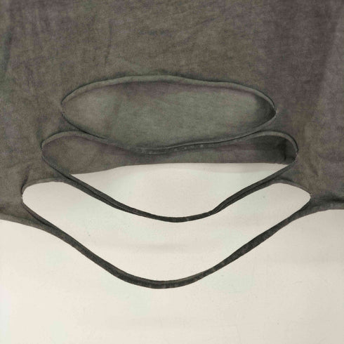 ダメージ加工 クルーネックスTシャツ メンズ L