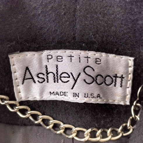 Ashley scott USA製 ベルト付き ウールチェスターコート レディース