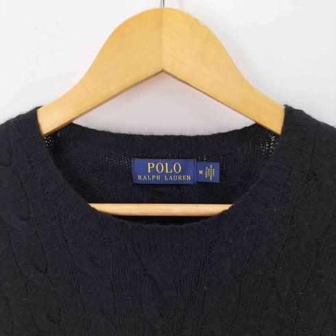 ポロラルフローレン POLO RALPH LAUREN ポニー刺繍 カシミヤ混 ケーブルニット メンズ import:M