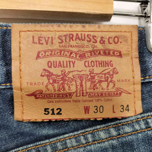 リーバイス Levis 97年製 フィリピン製 512 ジップフライ ボタン裏359 ストレートデニム レディース W30 L34