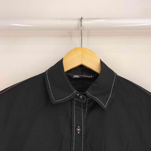 ザラ ZARA ステッチ S/S シャツ レディース import:XS