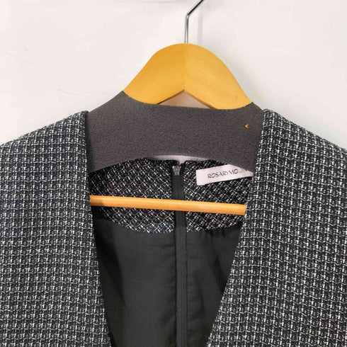 ロザリームーン Rosarymoon V-neck Tweed All-in-one レディース