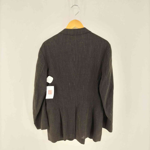 ARTEXTIL ストライプ ウールリネン 4B テーラードジャケット メンズ import:L