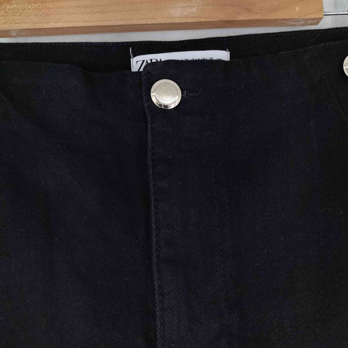 ザラ ZARA wide leg jeans black レディース 36