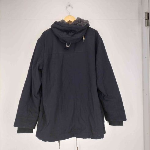 DENIM 中綿キルティングフーデッドハーフコート メンズ XL