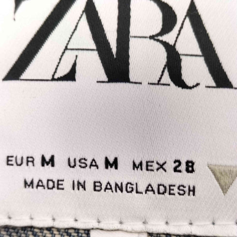 ザラ ZARA バンドカラー デニムワンピース レディース US M