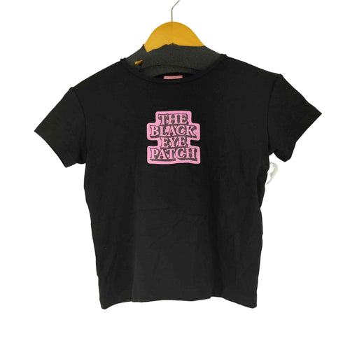 ブラックアイパッチ Black Eye Patch ロゴプリント S/S Tシャツ クロップ丈 レディース